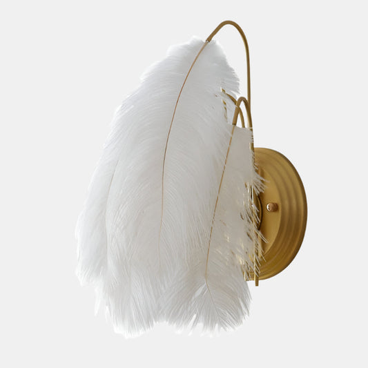 Elegant Vägglampa med Skandinavisk Design och Mjuk Belysning