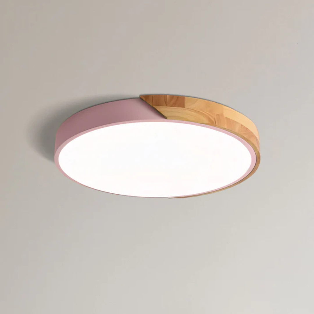 Moderne LED Træloftlampe – Energibesparende Skandinavisk Design