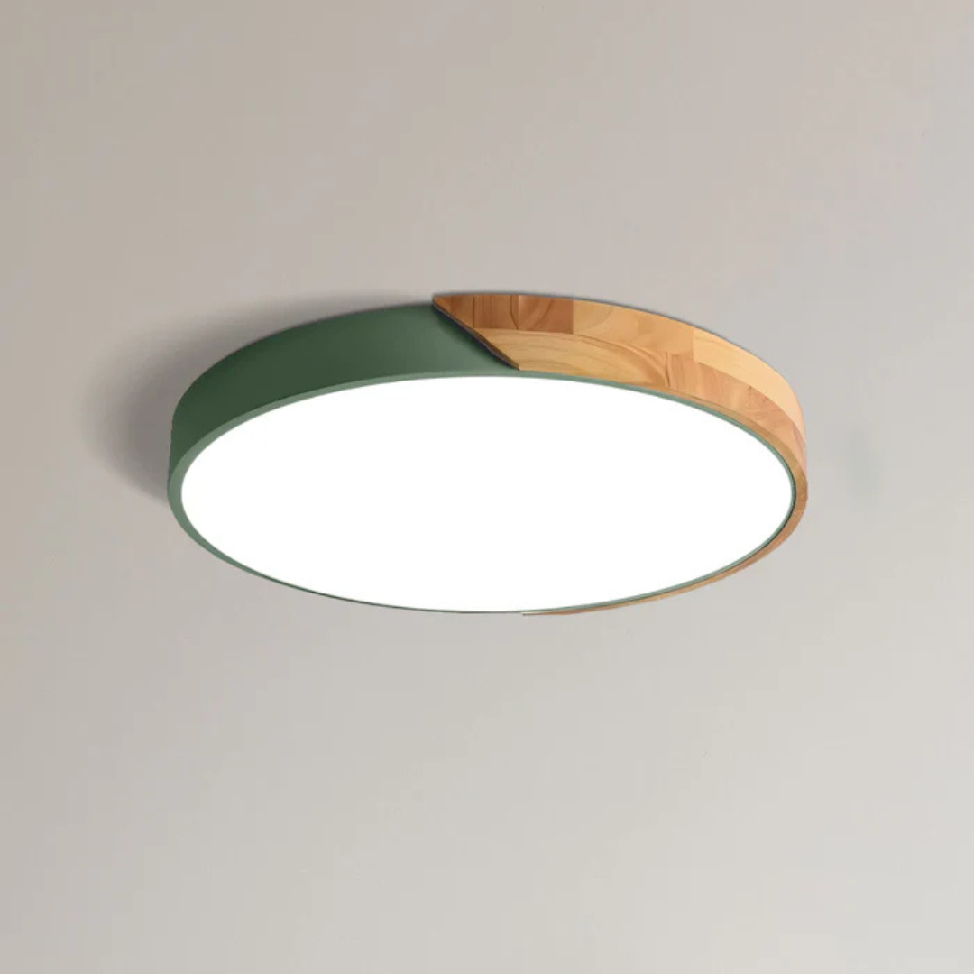 Moderne LED Træloftlampe – Energibesparende Skandinavisk Design