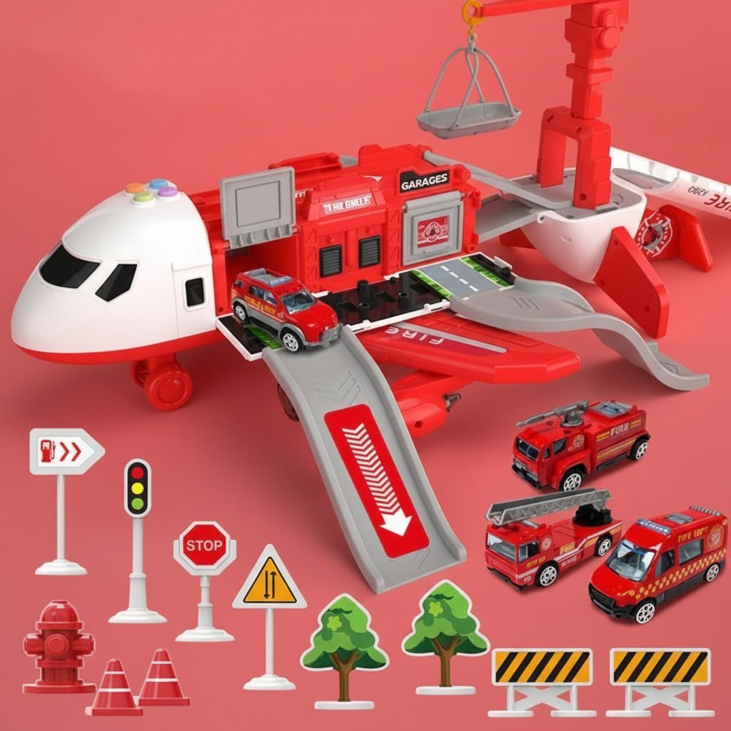 Äventyr Flygläkarkit för Kreativ Barnlek med Flygplan & Fordon
