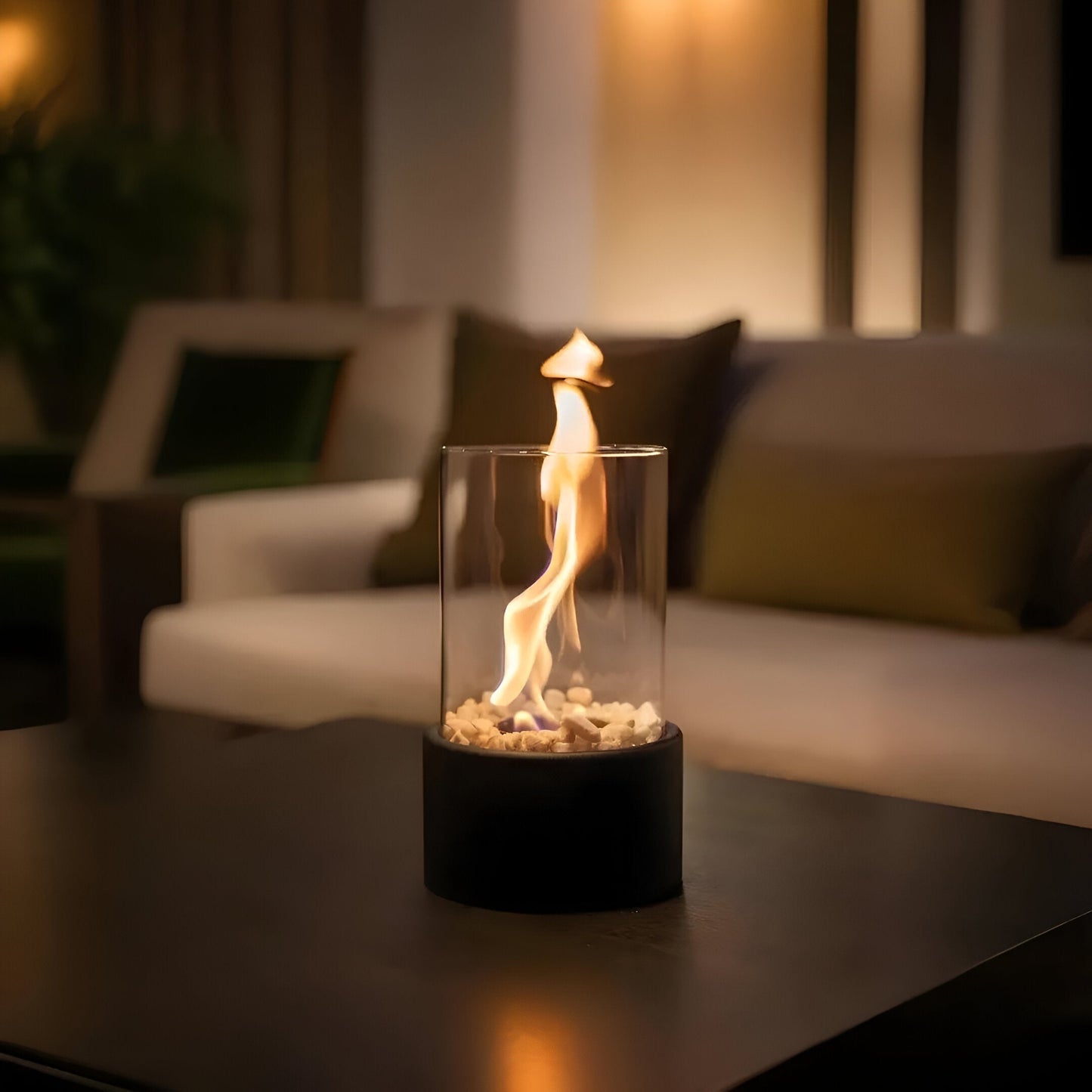 ElegantFlame Bordkamin - Stilfuld metalbase til udendørs ild