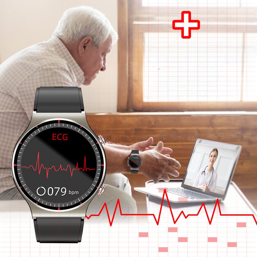 Avancerad Smartwatch med EKG och Blodtrycksmätare - Hälsa på Handleden