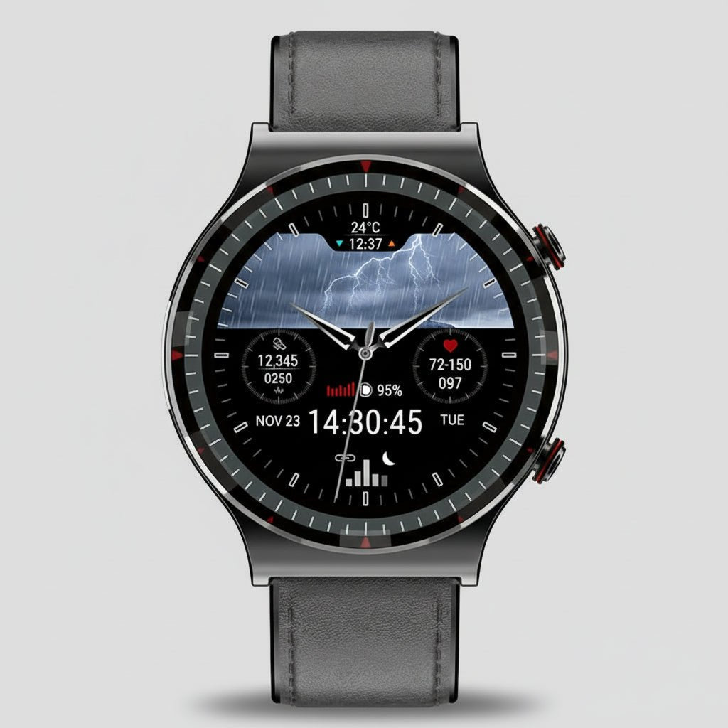 Avancerad Smartwatch med EKG och Blodtrycksmätare - Hälsa på Handleden