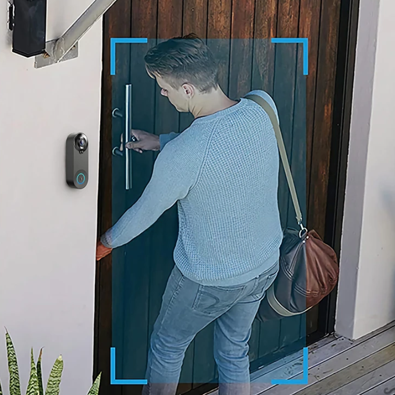 Trådløs dørklokke med HD-kamera og natvision for sikkerhed