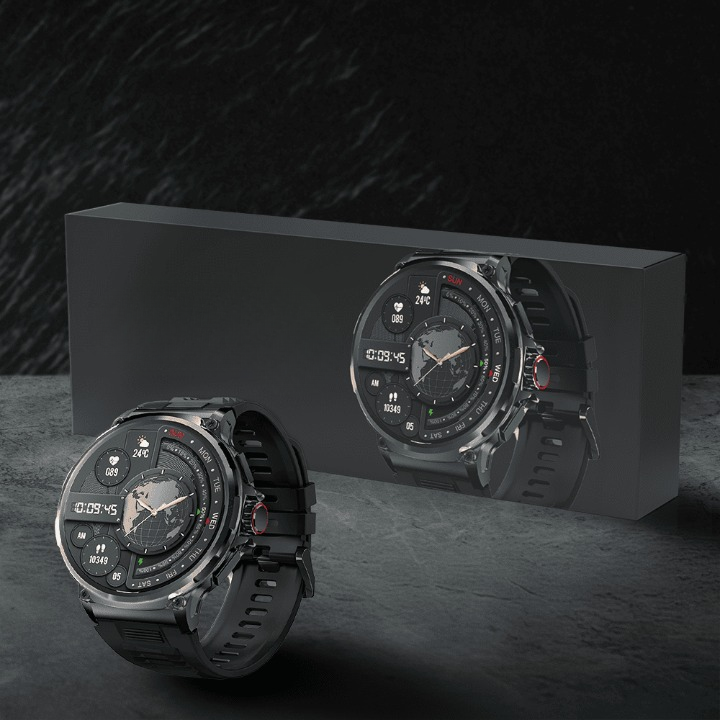 Elegant Smartwatch med Digital Display og Bluetooth-forbindelse