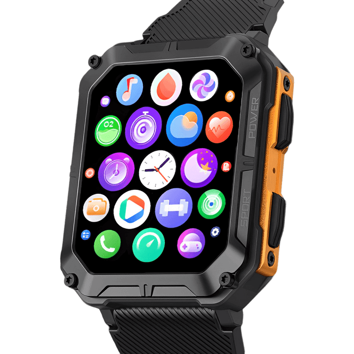 Elegant smartklocka i rostfritt stål med Bluetooth 5.0