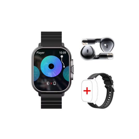 Smartklocka med inbyggda Bluetooth-hörlurar