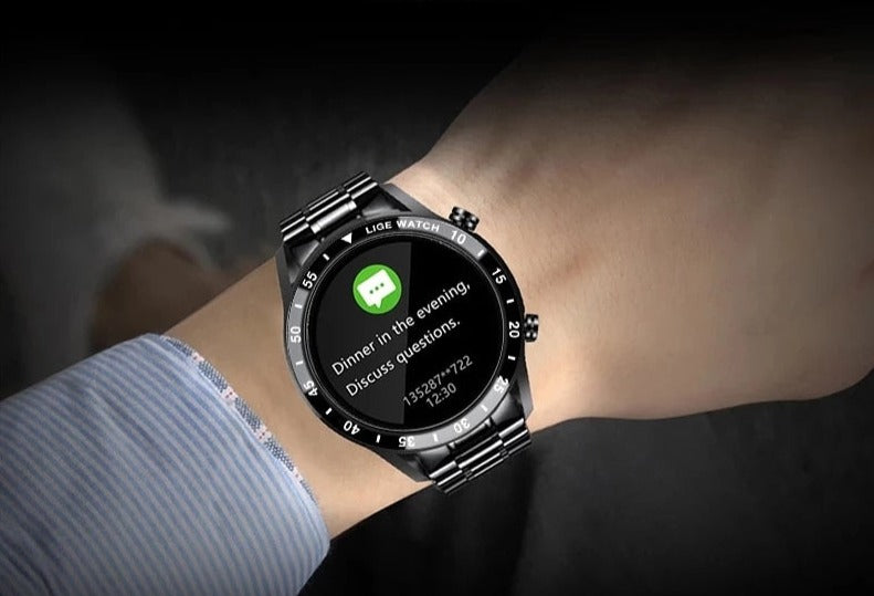 Avancerad Smartwatch med Bluetooth och Hälsoövervakning