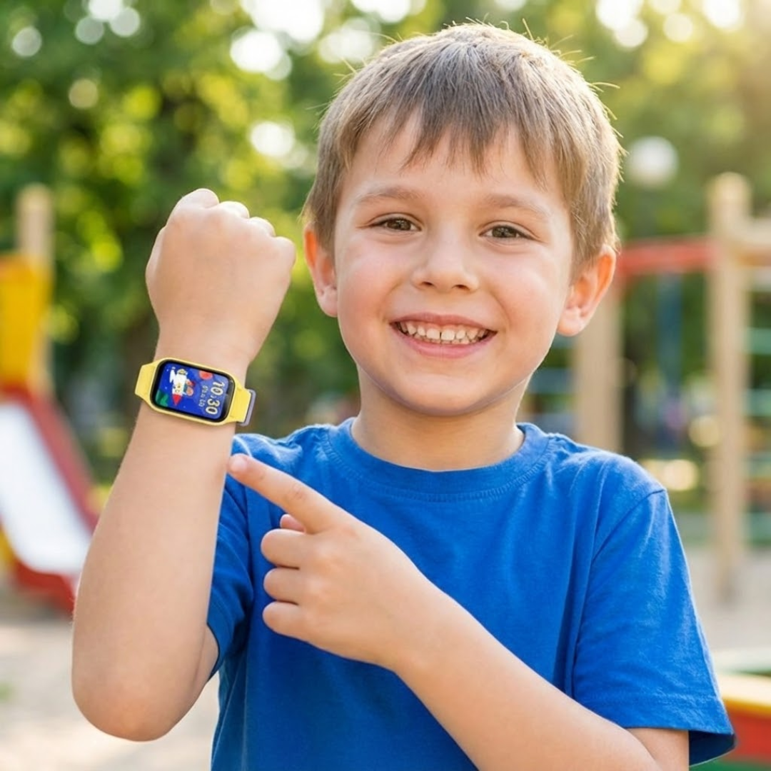 Børne-Smartwatch med AMOLED Skærm & Forældreapp