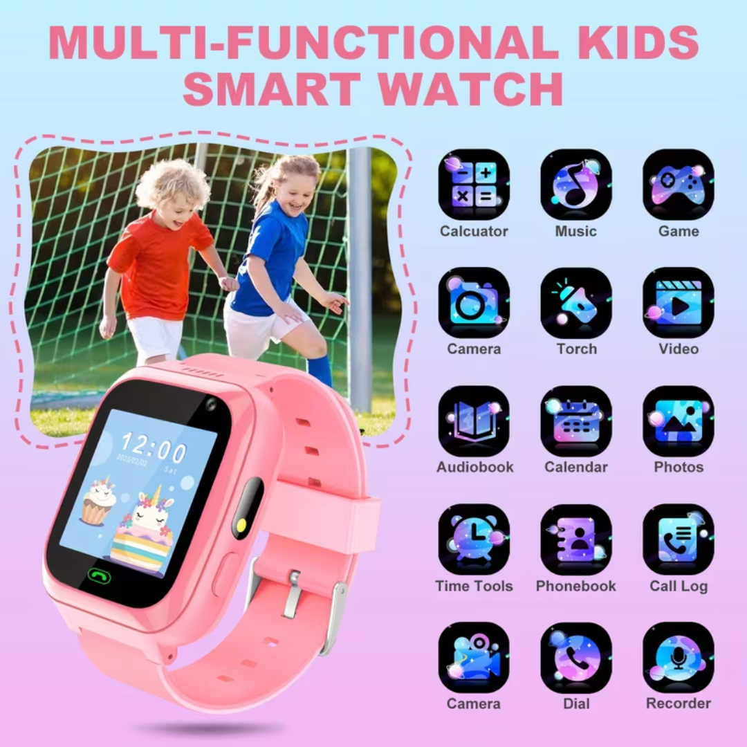Børne-smartwatch med spil og kamera - Hold forbindelsen