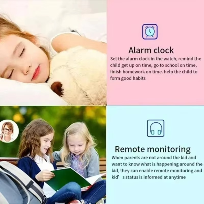 Barnsmartklocka med GPS & SOS - Trygghet för hela familjen