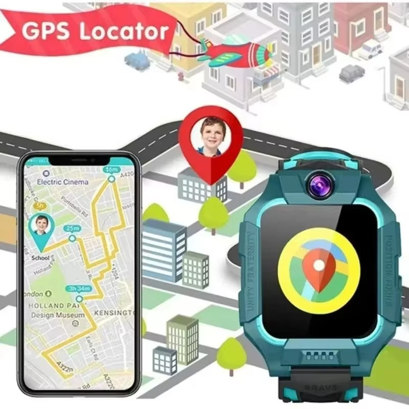 Barnsmartklocka med GPS & SOS - Trygghet för hela familjen