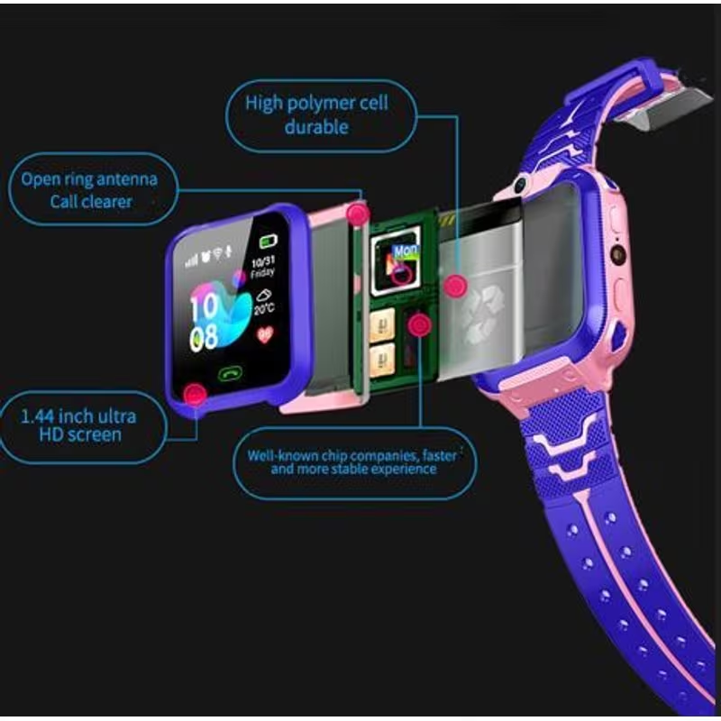 Børne-smartwatch med GPS og SOS - Sikkerhed og Sjov i Ét