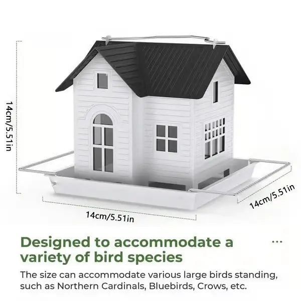 Solar Foderhus med LED – Lysende Havelampe & Foderstation