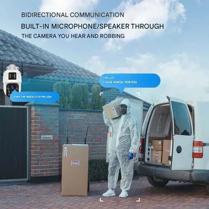 Trådløst 4K Kamera med 360° Udsyn og Intelligent Detektion