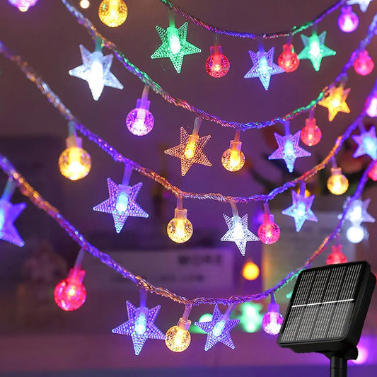 Solcellsdriven LED-ljusslinga för Utomhusbruk – Långvarig Belysning