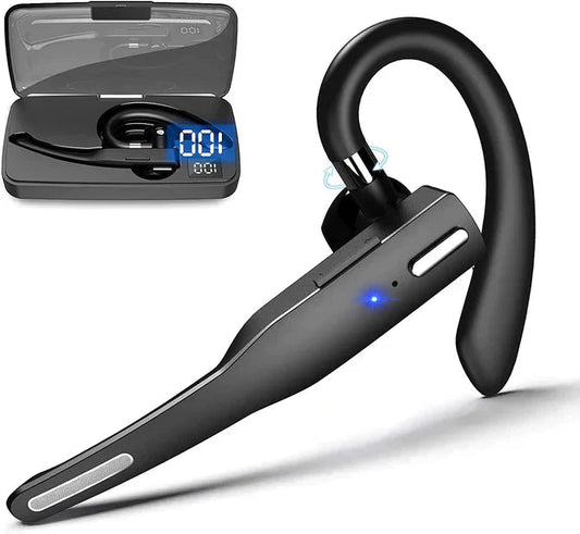 Trådløst Bluetooth 5.1 Headset med To Mikrofoner og Støjdæmpning