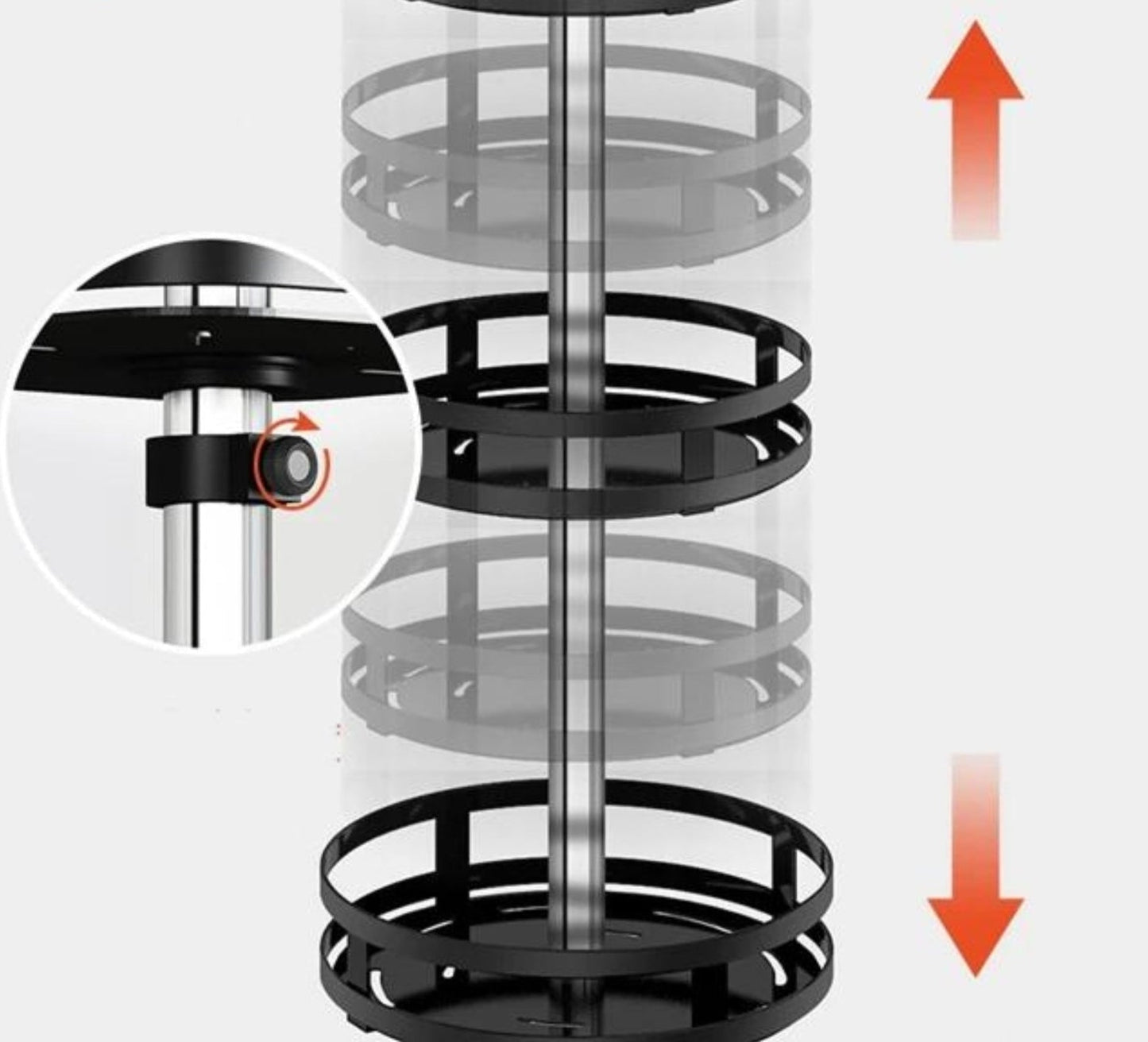 Roterande förvaringshylla - 360° Twist Rack
