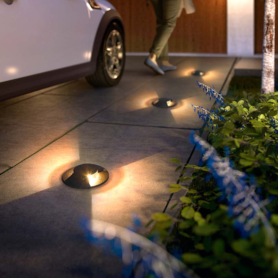 Elegant LED Indbygningsspot | Vandtæt Belysning til Haven