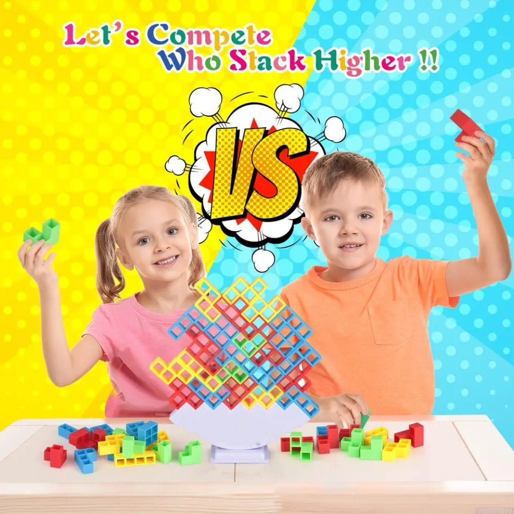 Magnetiskt Balanstorn - Stimulerande Leksak för Barn