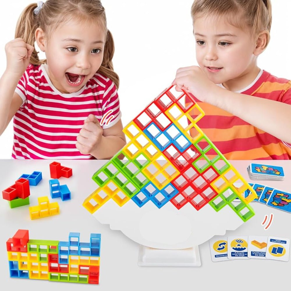 Magnetiskt Balanstorn - Stimulerande Leksak för Barn