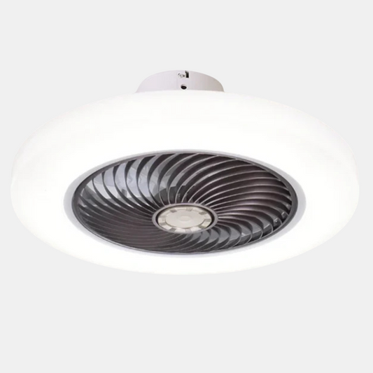 Tyst takfläkt med dimbar LED och fjärrkontroll