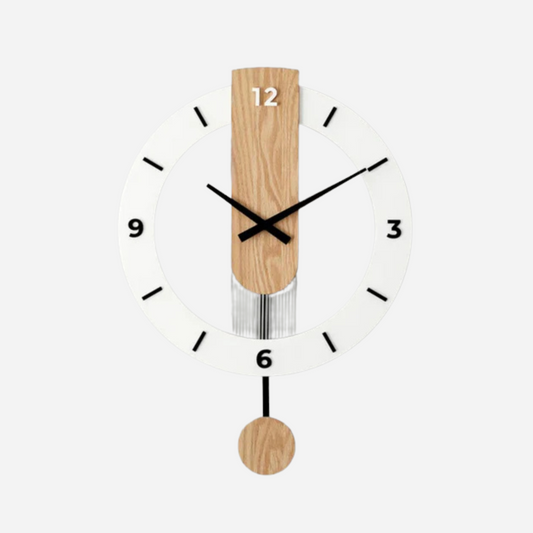 Stor minimalistisk väggklocka – Stil och funktion för vardagsrummet