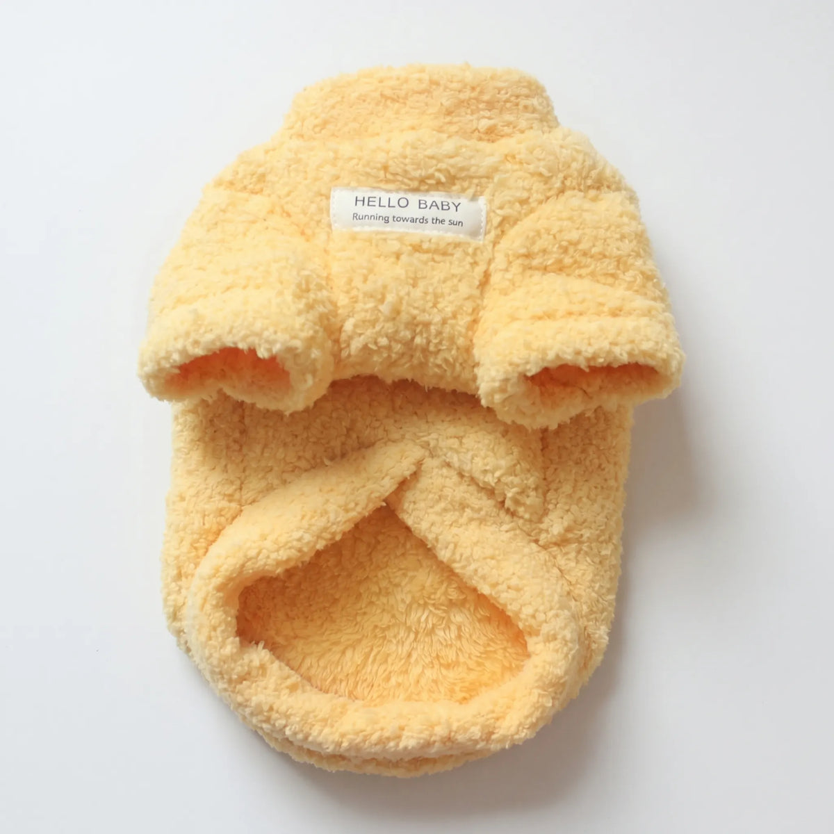 Stickad hundtröja med struktur - Fluffy design