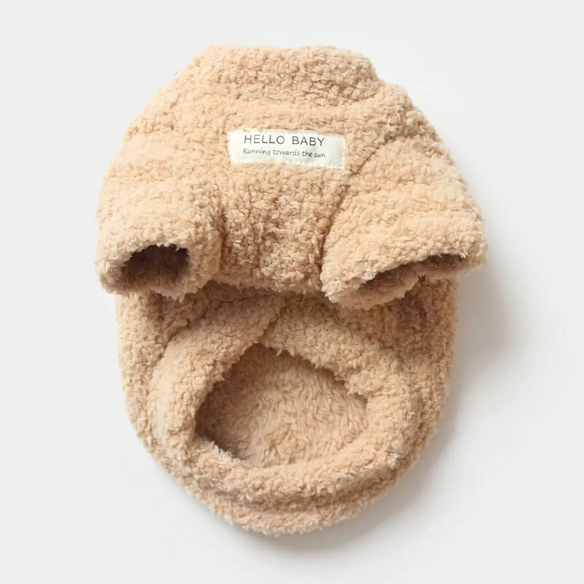 Stickad hundtröja med struktur - Fluffy design