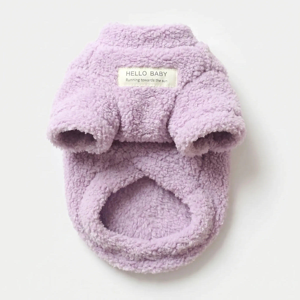 Stickad hundtröja med struktur - Fluffy design