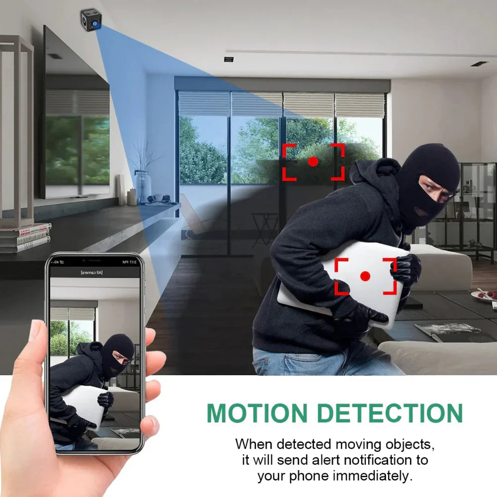 Trådlös Mini CCTV IP-kamera 1080p med WiFi-övervakning