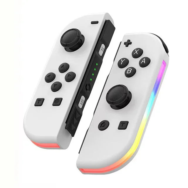 Trådløs Switch controller med RGB lys | Ergonomisk Joypad til Nintendo Switch, OLED og Lite