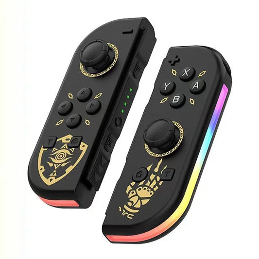 Trådløs Switch controller med RGB lys | Ergonomisk Joypad til Nintendo Switch, OLED og Lite