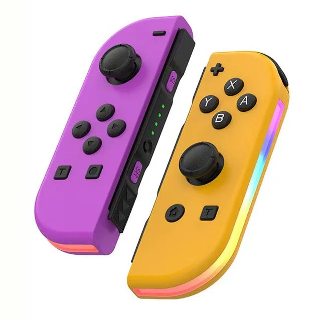 Trådløs Switch controller med RGB lys | Ergonomisk Joypad til Nintendo Switch, OLED og Lite