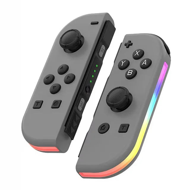 Trådløs Switch controller med RGB lys | Ergonomisk Joypad til Nintendo Switch, OLED og Lite