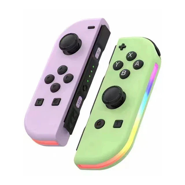Trådløs Switch controller med RGB lys | Ergonomisk Joypad til Nintendo Switch, OLED og Lite
