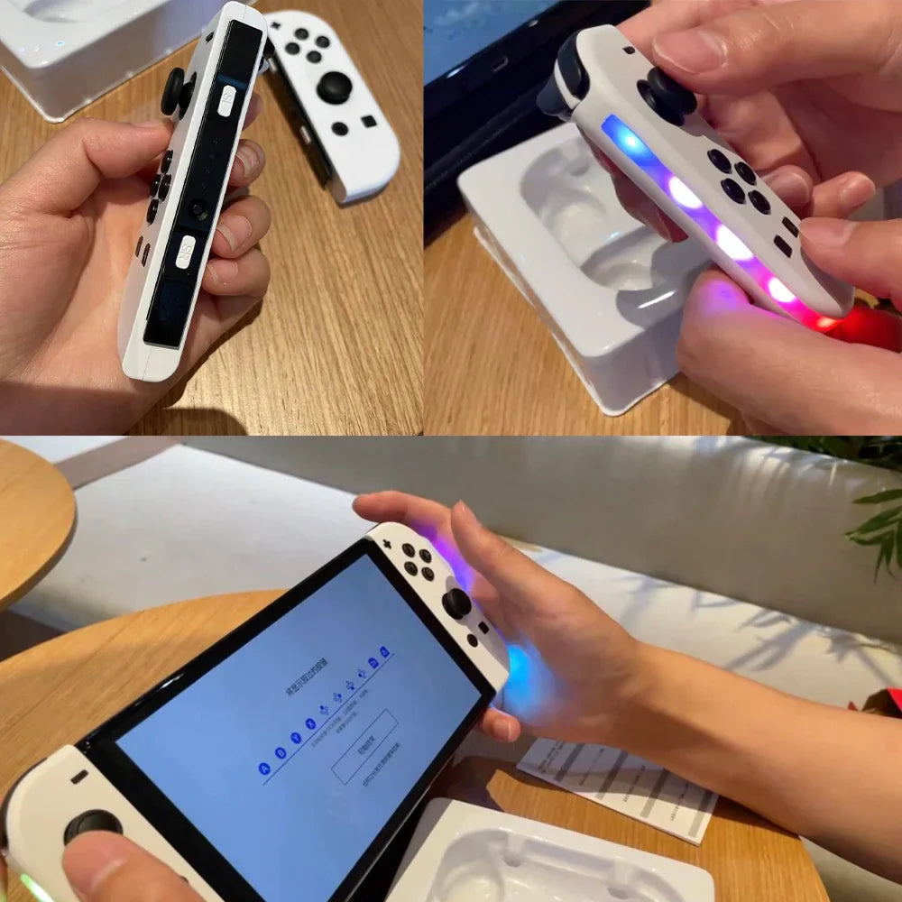 Trådløs Switch controller med RGB lys | Ergonomisk Joypad til Nintendo Switch, OLED og Lite