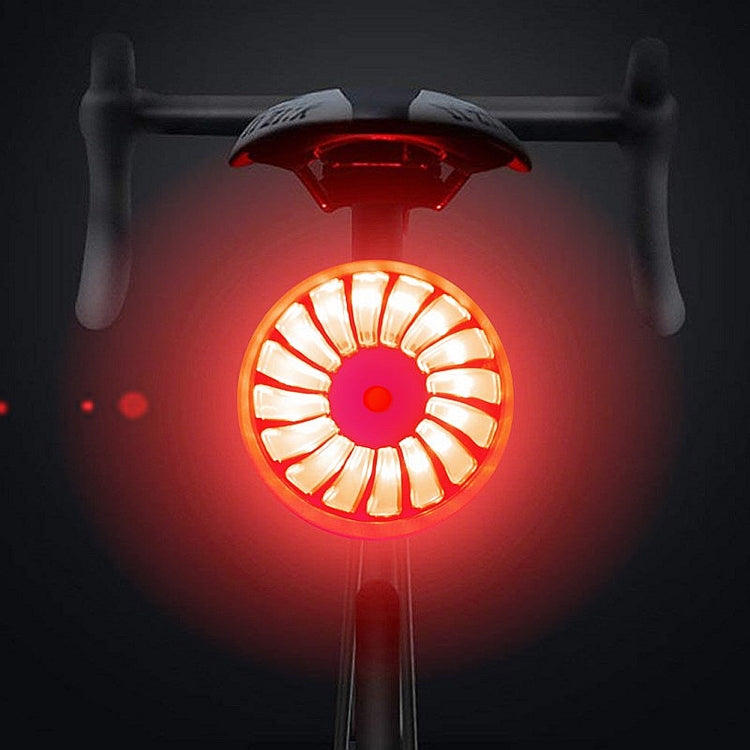 Smart Sensor Bromsljus till Cykel med USB – Titanfärgat Varningsljus