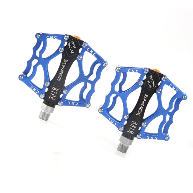 Aluminiumspedal för mountainbike med halkfri yta (901 Blå)