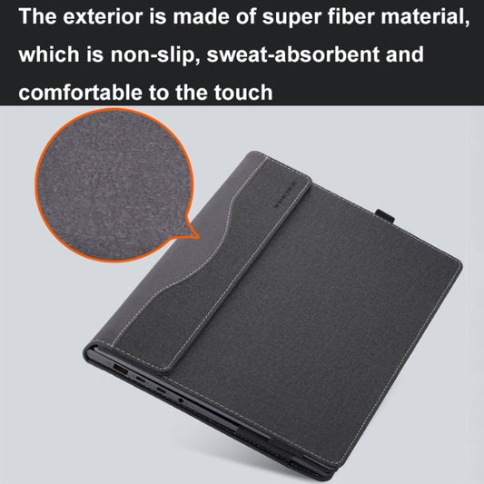 Læder Laptop Cover med Stativ til Samsung Galaxy Book 3 360 - 13,3 Tommer (Vinrød)