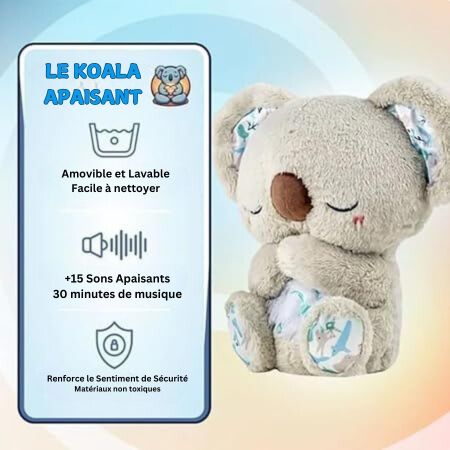 Beroligende Koala med Hjertelyd – Bedre Søvn for Babyer