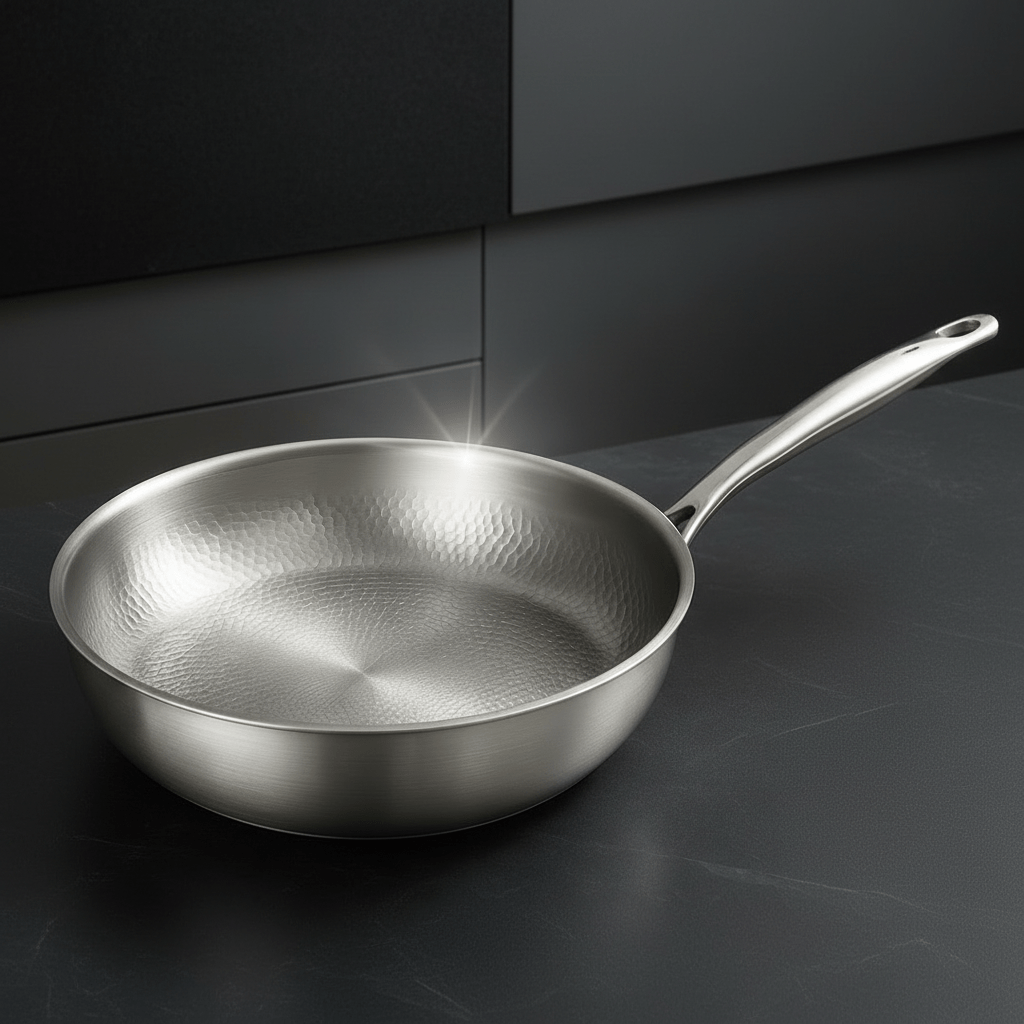Titanium Stekpanna utan Beläggning för Alla Spisar