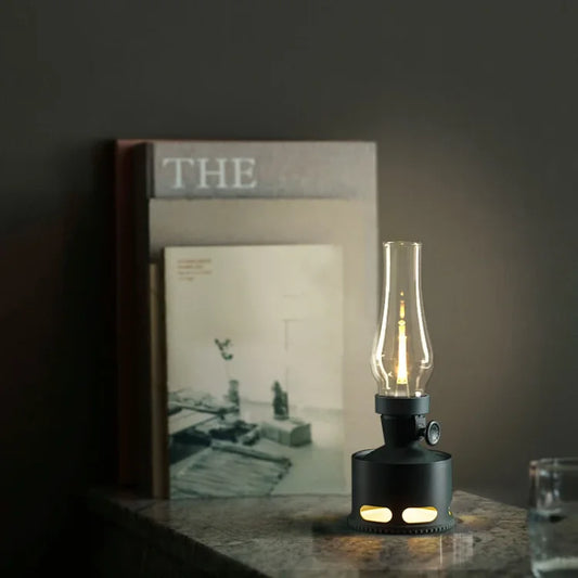 Uppladdningsbar Vintage LED-lykta - LumaLantern
