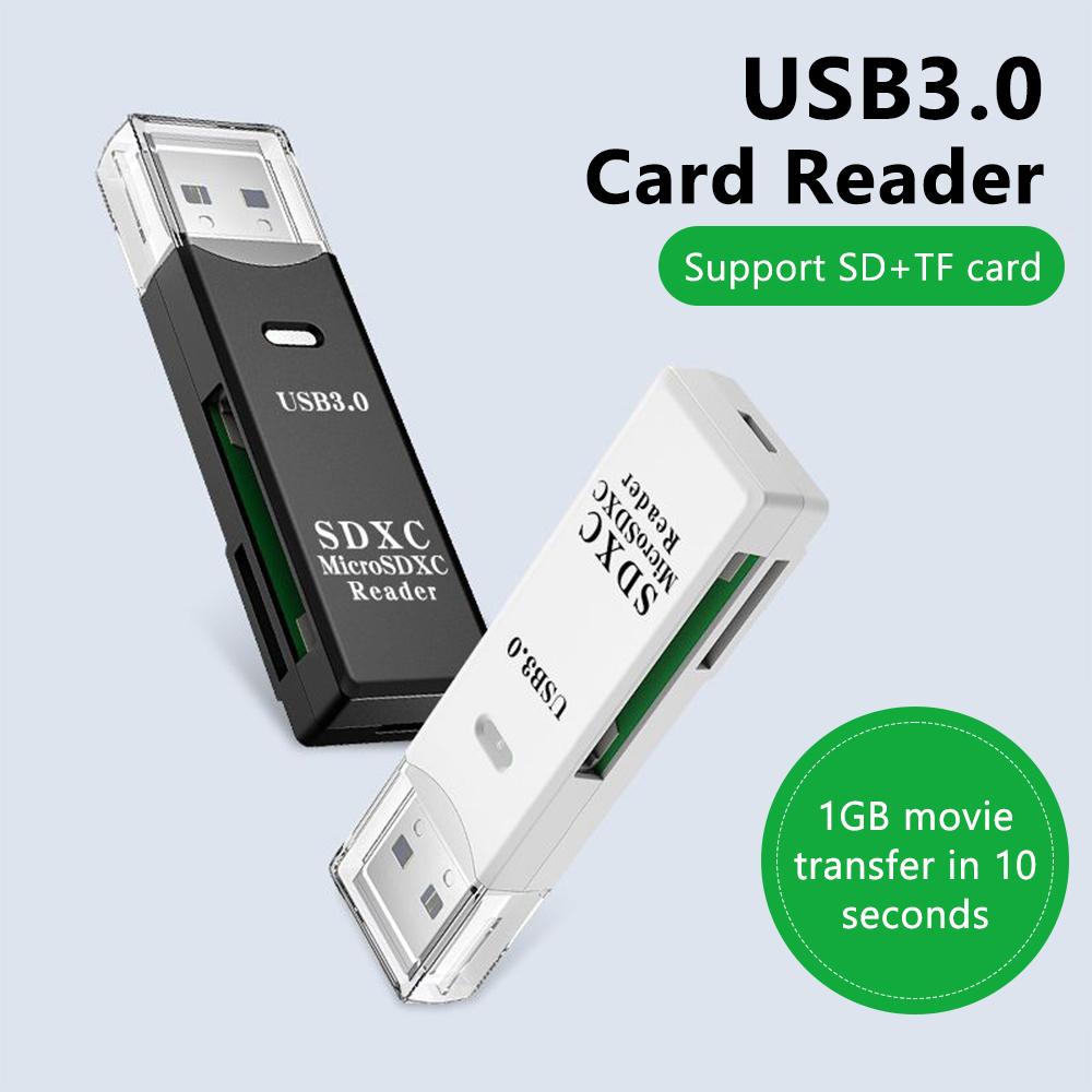 Snabb USB 3.0-kortläsare för Micro SD- och TF-kort