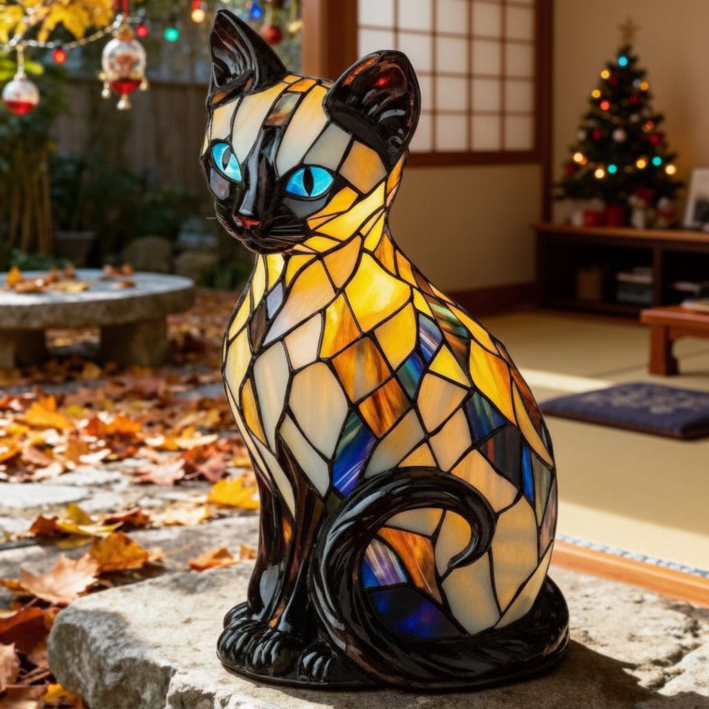 Dekorativ Bordslampa med Kattmotiv – Skapa Mys och Stil