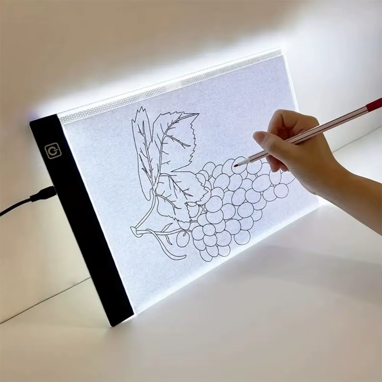 Justerbar LED-ritplatta med optimal belysning