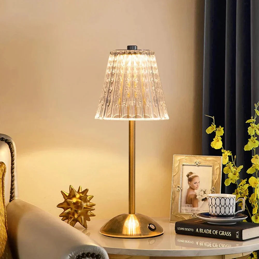 Trådløs Bordlampe med Justerbar LED og Touchkontrol