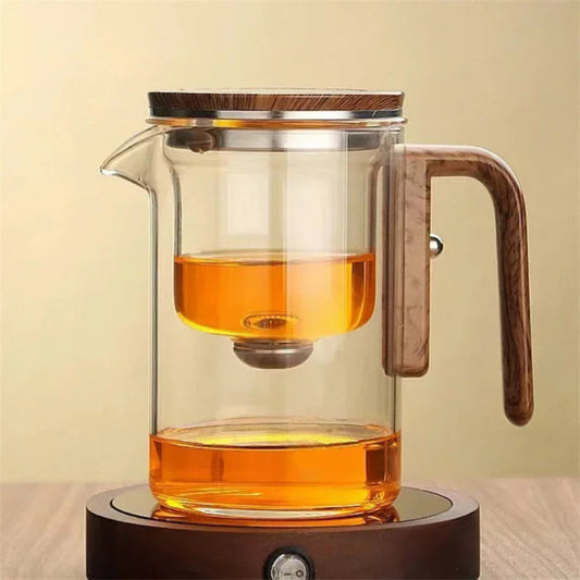 Glas tekanna med inbyggd infuser - Klarhetspotten