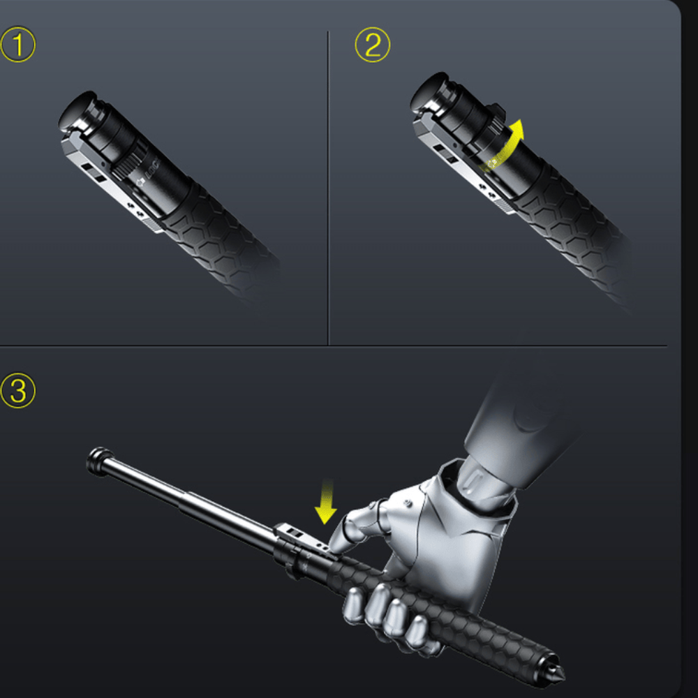 Let og Teleskopisk Vandrestav til Sikkerhed og Støtte