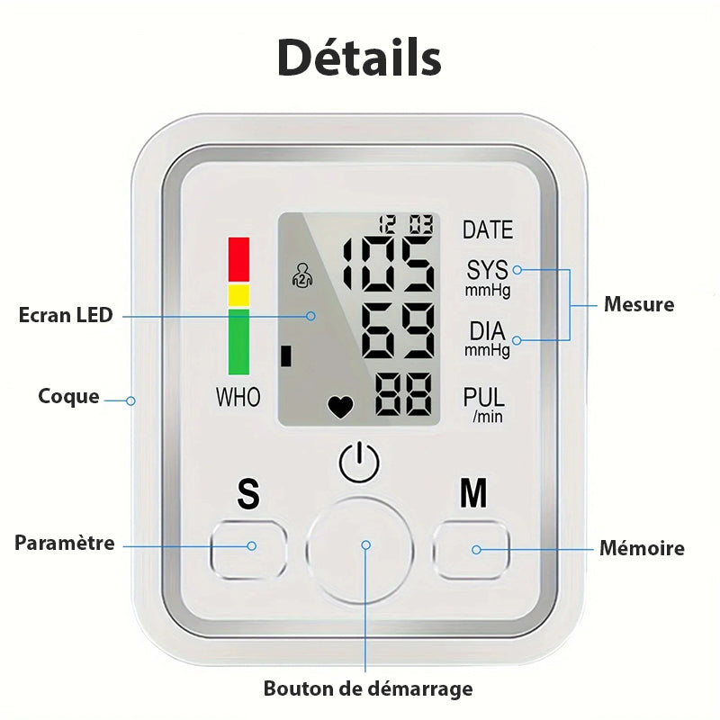 Elektronisk blodtrycksmätare med exakt och enkel övervakning